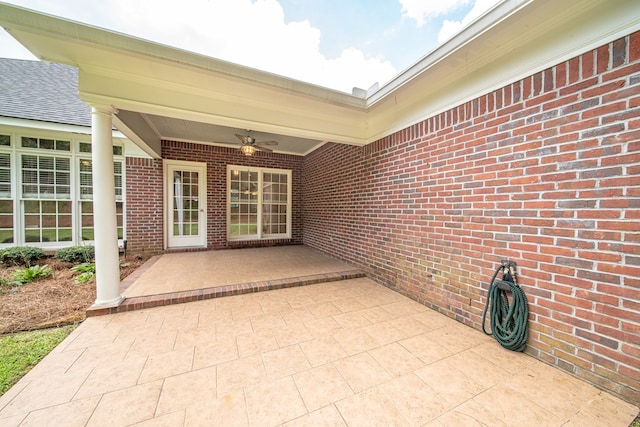 4548 Carnoustie Ln, Columbus, GA 31909 - view of patio with a ceiling fan