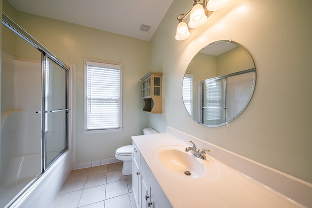 4548 Carnoustie Ln, Columbus, GA 31909 - full bathroom featuring vanity, tile patterned flooring, and combined bath / shower with glass door
