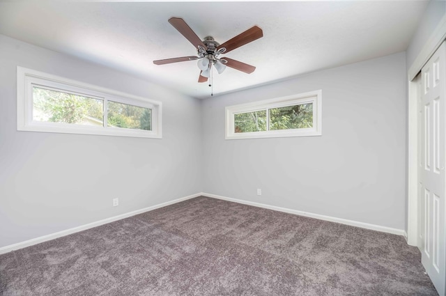 3409 Primrose Rd, Columbus, GA 31907 - unfurnished bedroom featuring carpet floors, a closet, and a ceiling fan