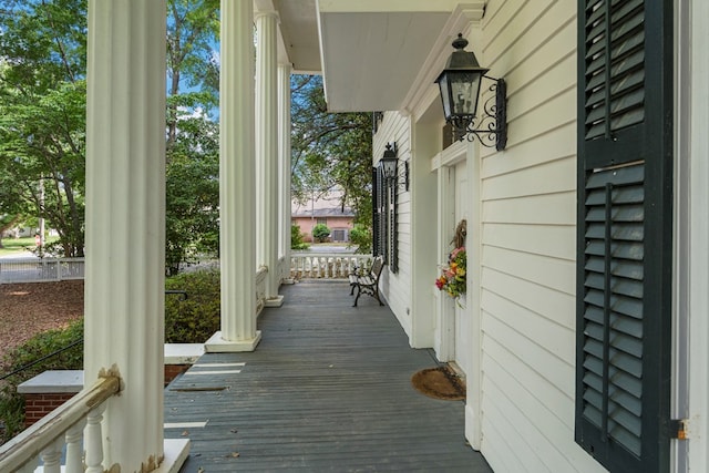 171 Jefferson Ave, Talbotton, GA 31827 - wooden terrace with covered porch
