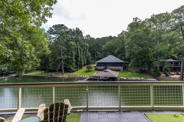 340 Commadore Dr, Hamilton, GA 31811 - water view featuring a gazebo