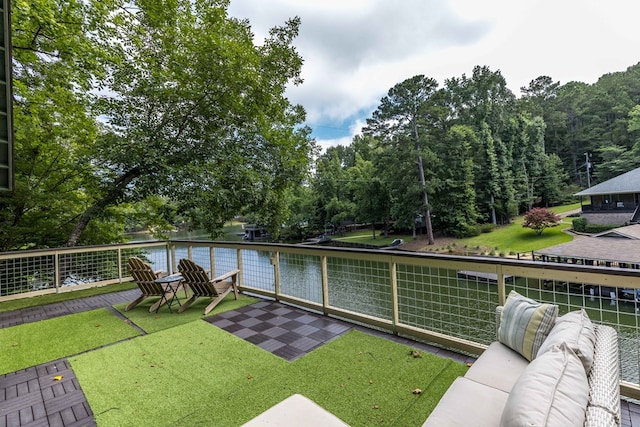 340 Commadore Dr, Hamilton, GA 31811 - view of grassy yard with a water view