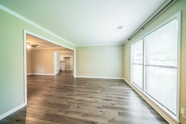 3 Primrose Ct, Columbus, GA 31907 - spare room with crown molding and wood finished floors