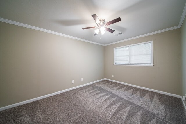 3 Primrose Ct, Columbus, GA 31907 - carpeted spare room featuring a ceiling fan and crown molding