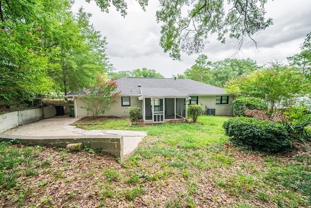 3 Primrose Ct, Columbus, GA 31907 - rear view of house featuring a sunroom, a patio, and stucco siding
