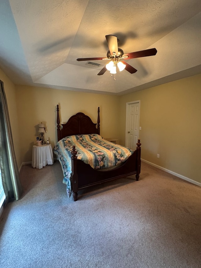3802 Holland Ct, Phenix City, AL 36867 - bedroom featuring carpet flooring, a raised ceiling, and ceiling fan