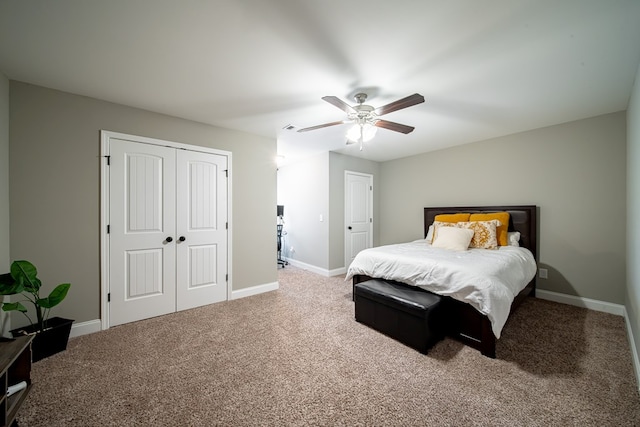 402 Lee Road 2203, Phenix City, AL 36870 - bedroom with carpet, ceiling fan, and a closet