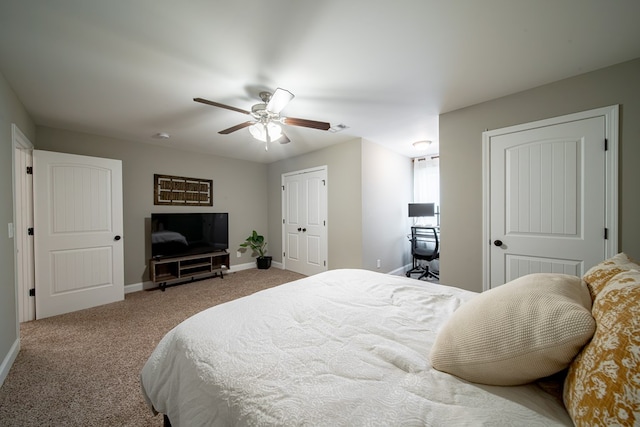 402 Lee Road 2203, Phenix City, AL 36870 - bedroom with carpet floors, ceiling fan, and multiple closets