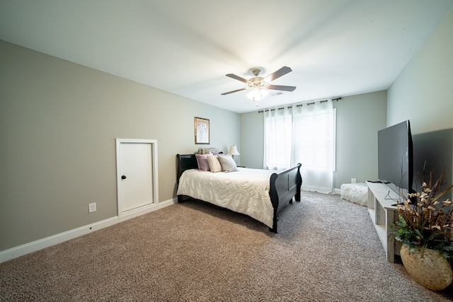 402 Lee Road 2203, Phenix City, AL 36870 - carpeted bedroom featuring baseboards and ceiling fan