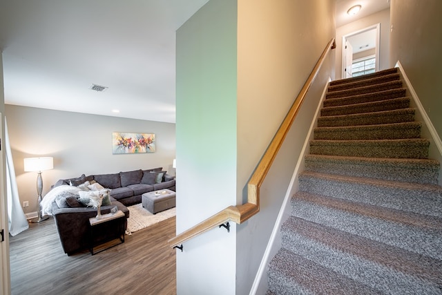 402 Lee Road 2203, Phenix City, AL 36870 - stairs with wood finished floors and baseboards