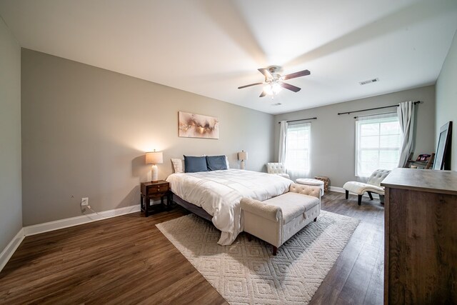402 Lee Road 2203, Phenix City, AL 36870 - bedroom with dark wood-style floors and ceiling fan