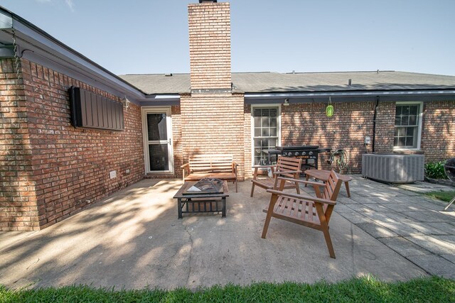 5728 Lexington Dr, Columbus, GA 31907 - view of patio / terrace featuring a fire pit