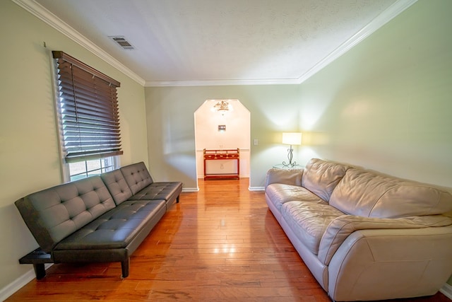 5728 Lexington Dr, Columbus, GA 31907 - living room with wood-type flooring and crown molding