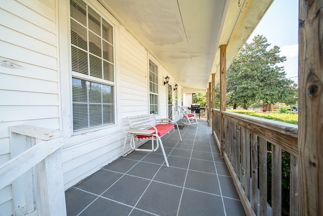 view of patio with covered porch