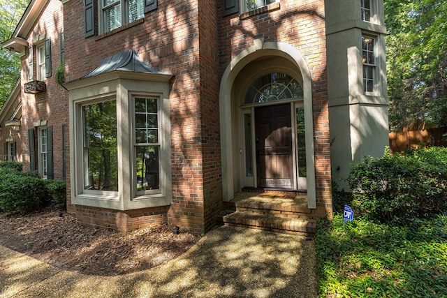 767 River Oaks Ct, Columbus, GA 31904 - doorway to property featuring brick siding