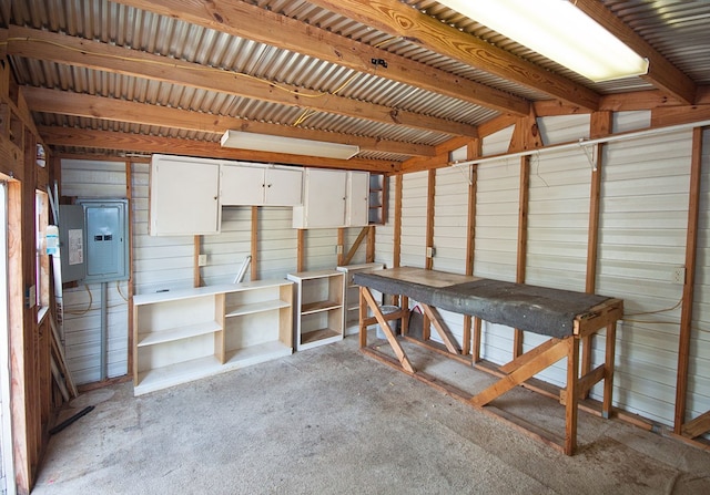 5622 Pollman St, Columbus, GA 31907 - miscellaneous room with electric panel and light carpet