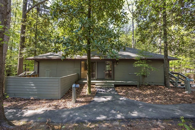 view of ranch-style home