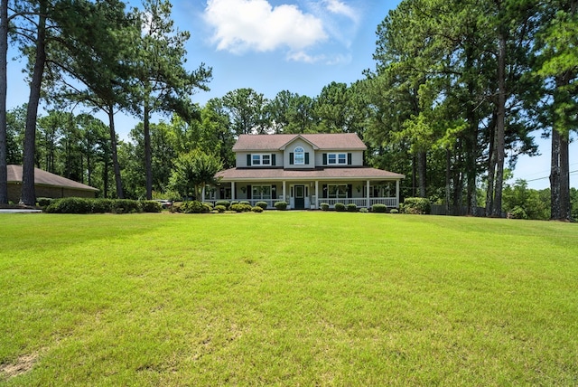 8500 Jackson Rd, Midland, GA 31820 - view of front of property featuring a porch and a front yard