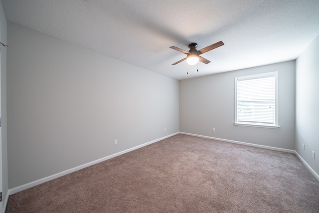 7312 Sorrel Ct, Columbus, GA 31909 - carpeted spare room featuring ceiling fan, baseboards, and a textured ceiling