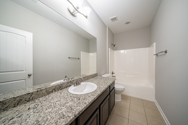 7312 Sorrel Ct, Columbus, GA 31909 - full bath with toilet, tile patterned floors, bathtub / shower combination, vanity, and baseboards
