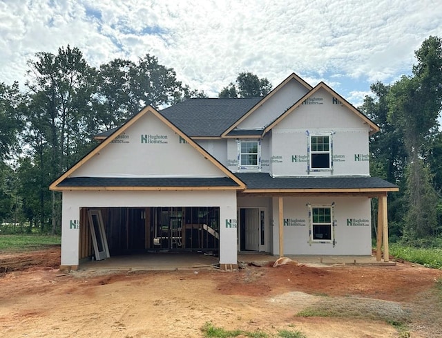 view of front of property with a porch