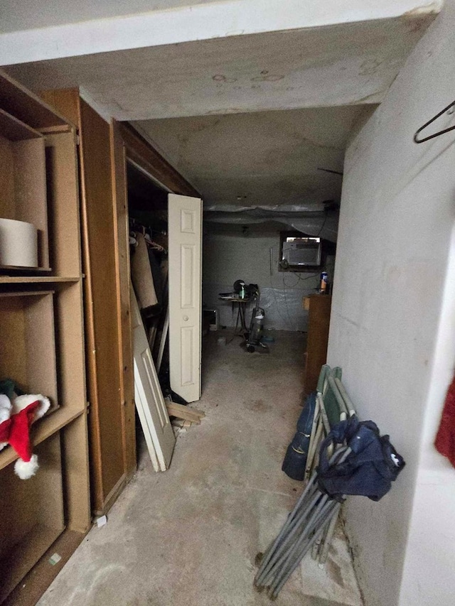 view of basement