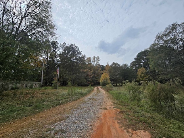 view of road