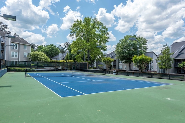 333 Eastside Dr Unit 4, Fortson, GA 31808 - view of tennis court with a residential view and fence