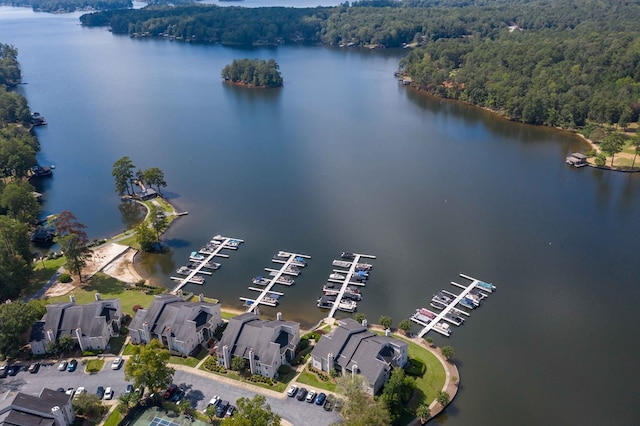 333 Eastside Dr Unit 4, Fortson, GA 31808 - bird's eye view featuring a water view and a wooded view