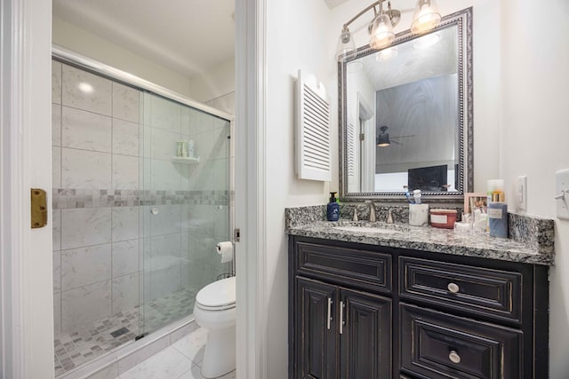 333 Eastside Dr Unit 4, Fortson, GA 31808 - full bathroom with toilet, a stall shower, and vanity