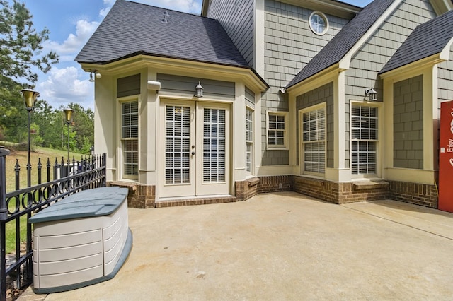 view of patio with fence