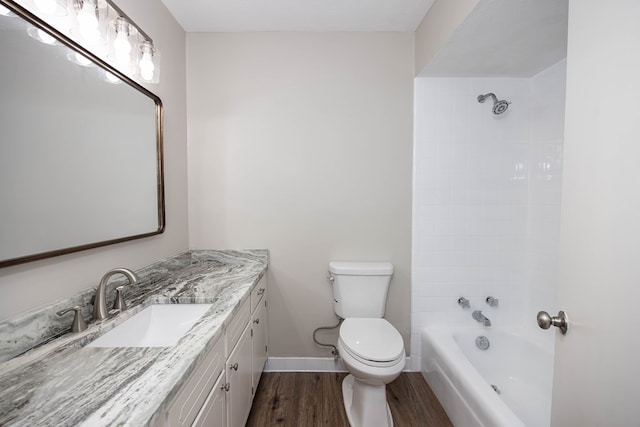8085 Ga Highway 0219, Hamilton, GA 31811 - bathroom featuring wood finished floors, vanity, and shower / bath combination