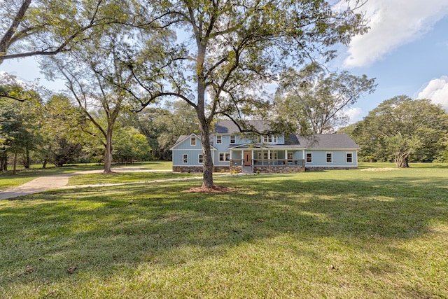 view of yard featuring a porch