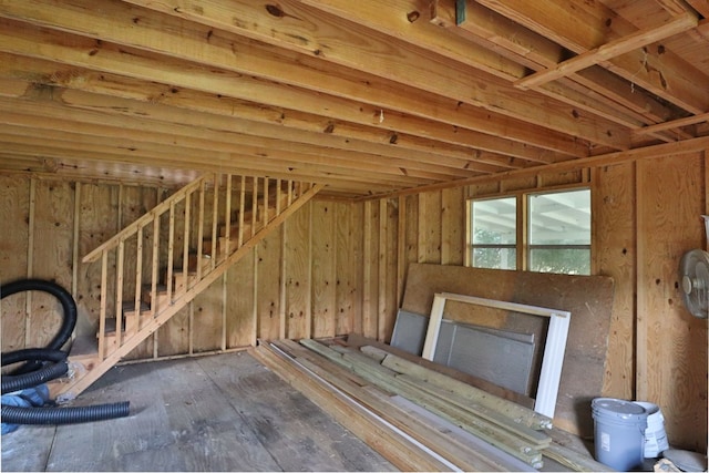 view of attic