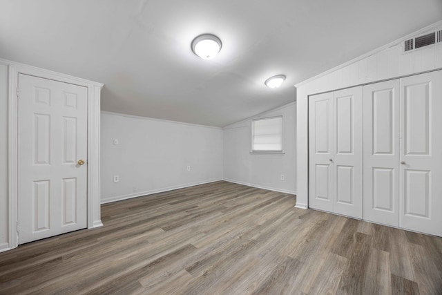 interior space featuring hardwood / wood-style flooring