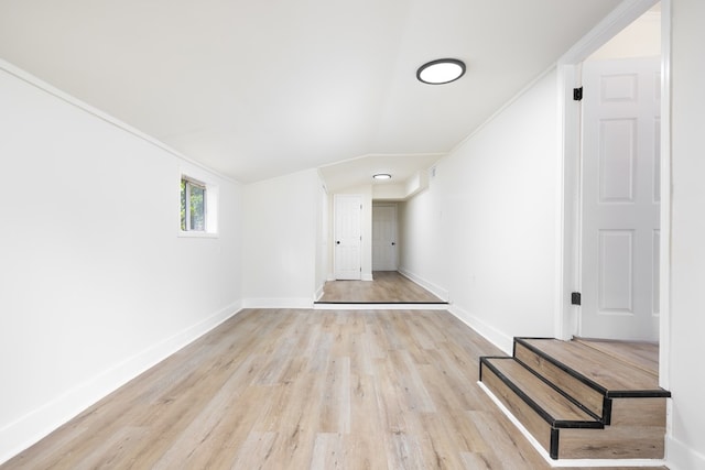 2917 Doyle Ave, Columbus, GA 31907 - interior space with wood finished floors, baseboards, and lofted ceiling