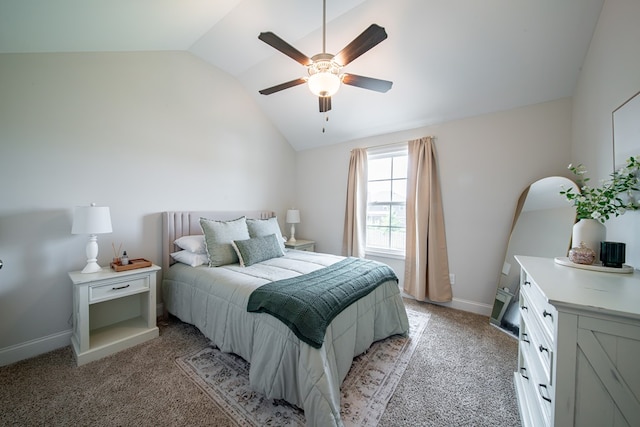 8008 Barton Dr, Midland, GA 31820 - bedroom featuring lofted ceiling, light carpet, and ceiling fan