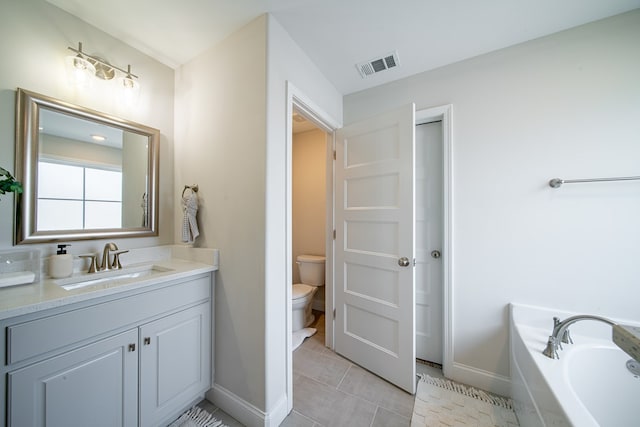 8008 Barton Dr, Midland, GA 31820 - bathroom featuring a bath, vanity, and tile patterned floors