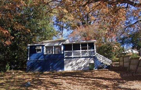 17 Esquiline Dr, Columbus, GA 31903 - view of front of home featuring a sunroom and stairway