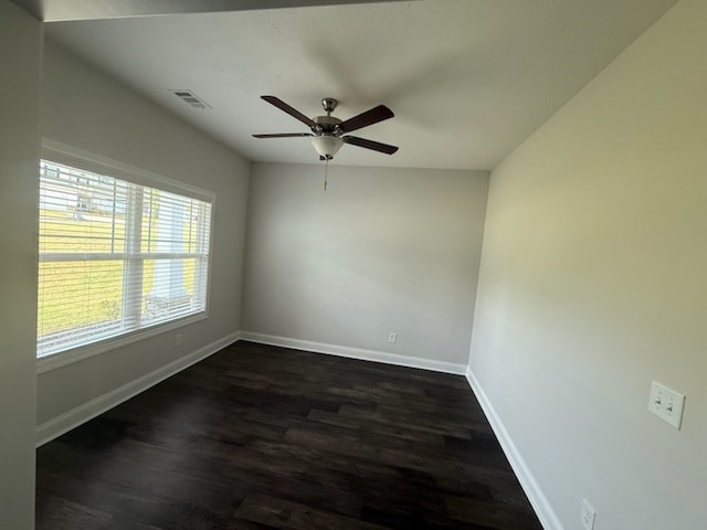 7300 Pine Chase Dr, Midland, GA 31820 - unfurnished room with dark wood-style floors and a ceiling fan