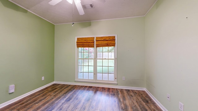 4756 Timarron Loop, Columbus, GA 31909 - unfurnished room with crown molding, wood finished floors, and a ceiling fan