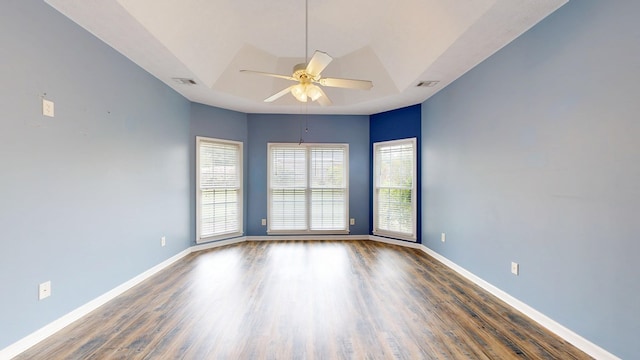 4756 Timarron Loop, Columbus, GA 31909 - empty room with a ceiling fan and wood finished floors