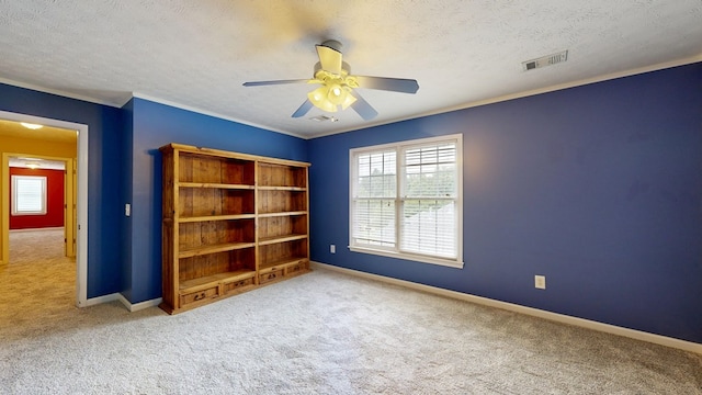 4756 Timarron Loop, Columbus, GA 31909 - carpeted empty room featuring ceiling fan and a textured ceiling