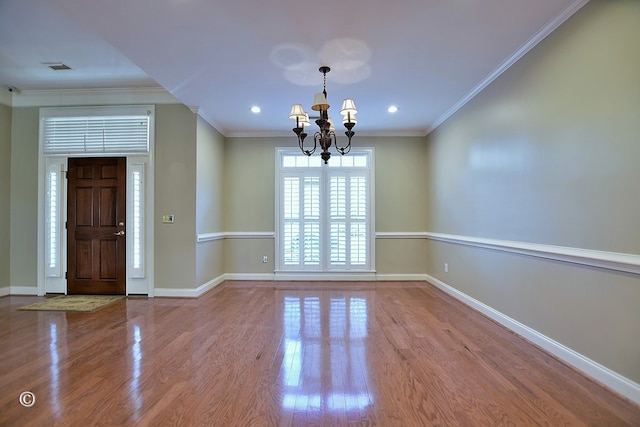 4701 Turnberry Ln Unit 6, Columbus, GA 31909 - interior space featuring crown molding, an inviting chandelier, and wood-type flooring