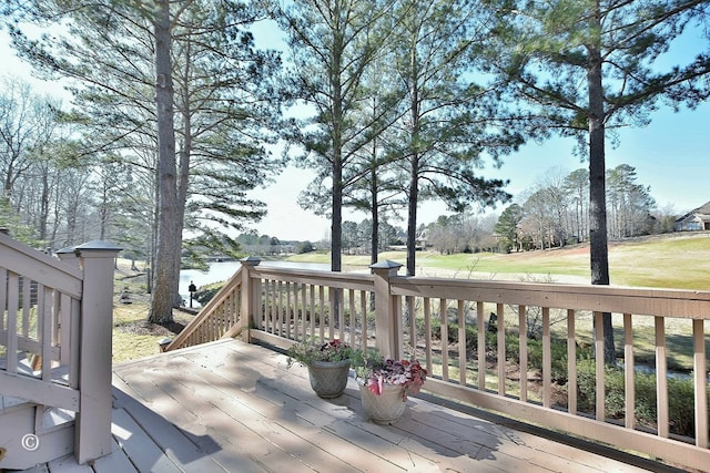 4701 Turnberry Ln Unit 6, Columbus, GA 31909 - deck featuring a water view