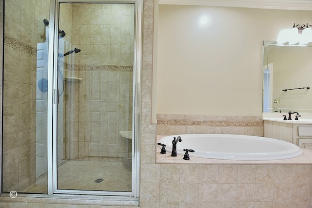4701 Turnberry Ln Unit 6, Columbus, GA 31909 - bathroom with plus walk in shower and vanity