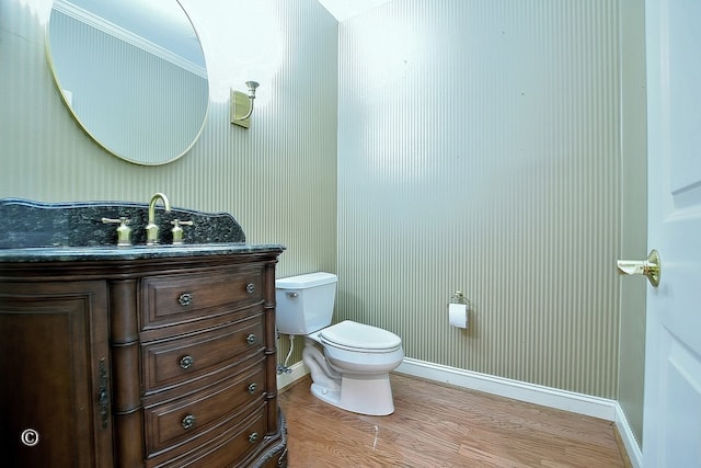 4701 Turnberry Ln Unit 6, Columbus, GA 31909 - bathroom featuring toilet, vanity, and hardwood / wood-style floors