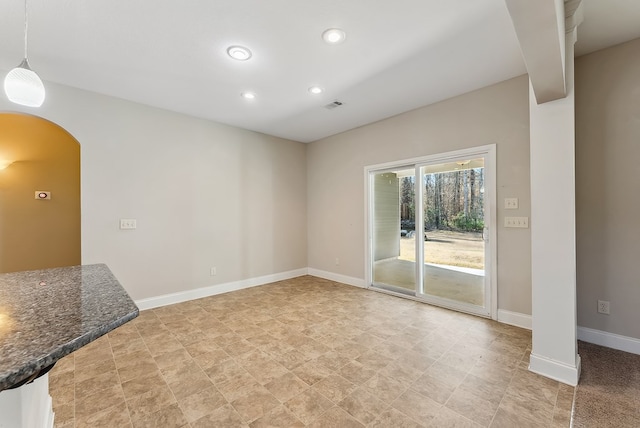 view of unfurnished living room