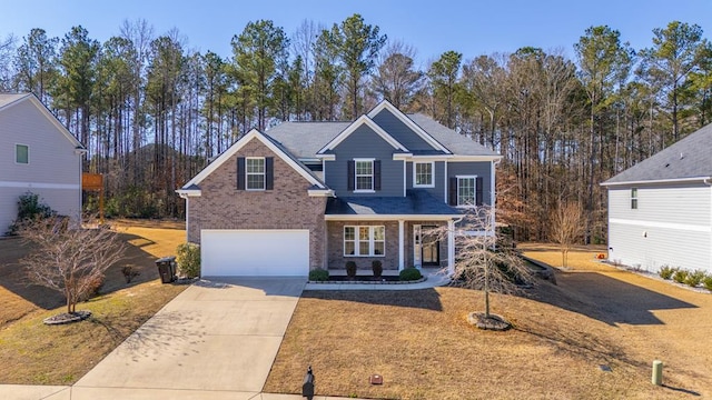 view of front of home featuring a garage