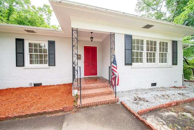 1518 Preston Dr, Columbus, GA 31906 - entrance to property with crawl space and brick siding